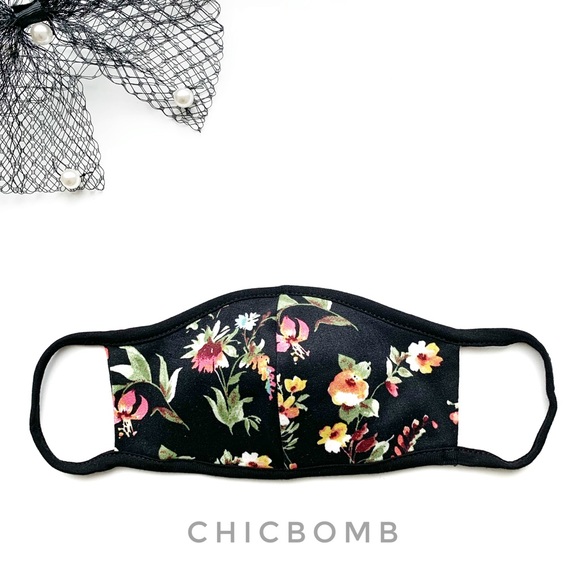 CHICBOMB Accessories - MADE IN USA GARDEN FLORAL SOFT FACE MASK